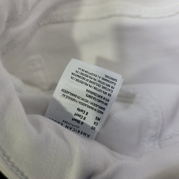 American Eagle White Hi-Rise Next Level Stretch Women's Jeggings | Size 8 Short - Picture 2 of 8